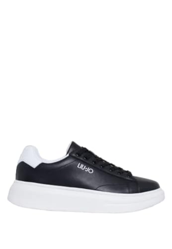 Sneakers Big 01 Liu Jo Homme cuir noir blanc baskets de ville basses 7B4027PX47400054