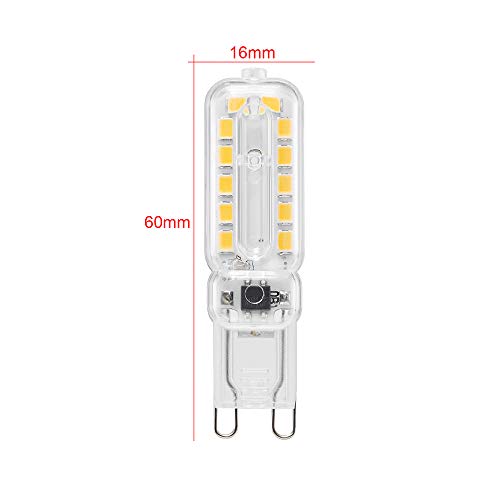 ONLT 5PCS Dimmerabili G9 5W Lampadine Led, 4000K