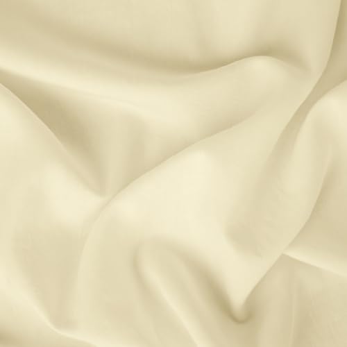 Image of Blue Dahlia 100% Cotton, King Size /Double, Bedsheet (108 inch x 108 inch) + 2 Pillow Covers, Percale Weave, 200TC Solid Premium Bedsheet, Colour: Yellow