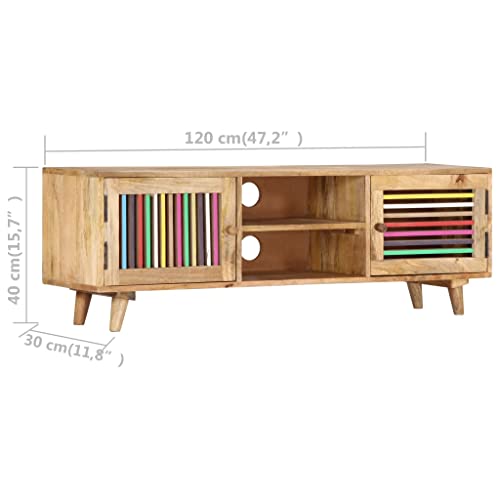 Armoire HiFi manguier blanc pour optimiser votre séjour