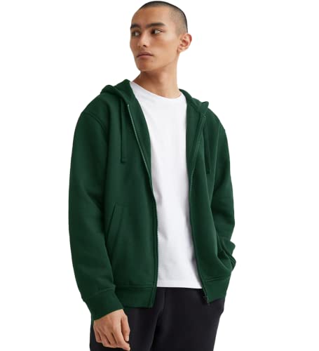 Image of Koverify Plain Chain CottenBlend Zipper Hoodie /Hooded Jacket /Unisex Jacket for Men and Women