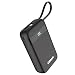 OSRAM Powerbank PowerConnect 200, 20.000 mAh, USB-C, USB-A, integriertes USB-C Kabel, integriertes Lightning Kabel, PD, QC, 30W, Display, 2 Geräte gleichzeitig