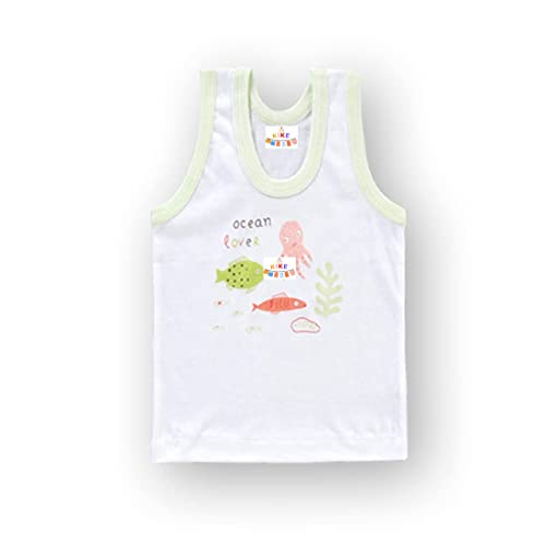 Image of KIKE Baby boy Sando,Sando Kids Boys,Baby Banyan boy,Baby Sandow,Kids ganji,Kids Under Vest,Under Shirt Boys,Banyan Kids,New Born Baby Inner,baniyan Baby boy pack of 6
