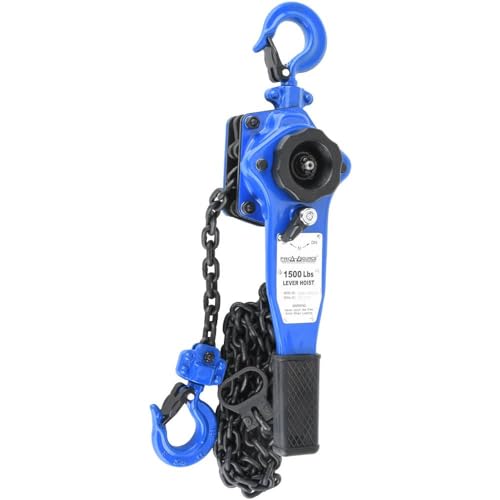 PRO SOURCE Single-Chain Manual Lever Hoist: 1,500 lb Capacity