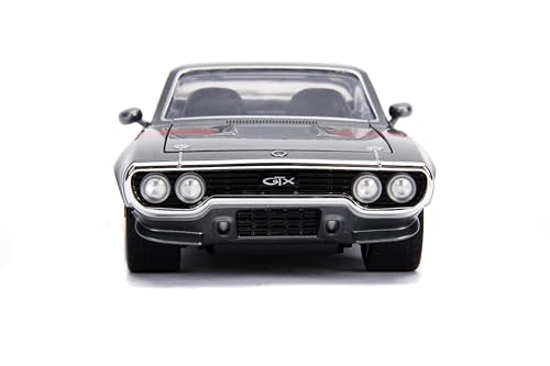 Jada Big Time Muscle 1:24 Plymouth GTX 1972 Gris miniatura 2