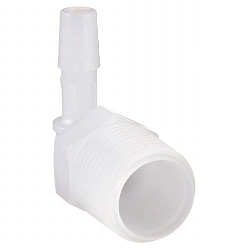 Eldon James Barbed Elbow, 90(Deg), Polypropylene, 1/8