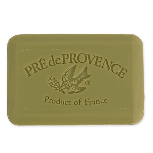 Image of Pre de Provence Artisanal Soap Bar, Enriched with Organic Shea Butter, Natural French Skincare, Quad Milled for Rich Smooth Lather, 8.8 Ounce, Green Tea