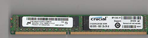 MICRON MT18KDF51272PDZ-1G6M1HF PC3L-12800R DDR3 1600 4GB ECC REG 2RX8 VLP (T[o[̂)