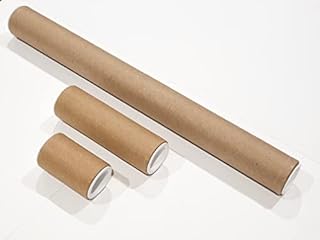 3 x ShieldUp Strong Cardboard Postal Tubes | 25mm Diameter | Pack of 3 Different Sizes | 330mm & 100mm & 50mm Long