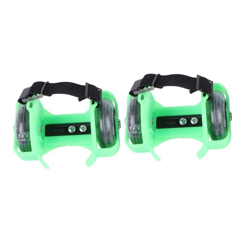 Happyyami Boys and Girls Flash Roller Skates 1 Pair Boys and Girls Adjustable Outdoor Sports Shoes Glow-in-The-Dark Safe Comfortable