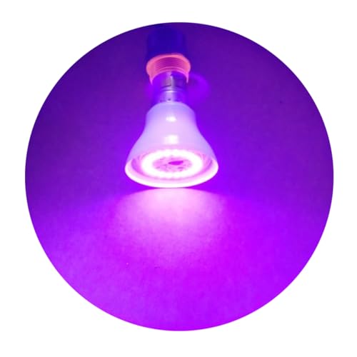 Image of TORPE-9W 20 LED Ultra Violet 395nm Light Bulb B22 with clear pc cover. 90 Days warranty