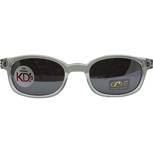 Pacific Coast The Original X-KD's Biker Shades Sunglasses By PCSUN 20% Larger Clear Frames Silver Mirror Lenses2
