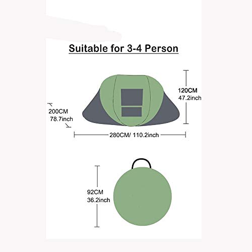 Carpa automática para camping 1 persona impermeable y UV miniatura 2