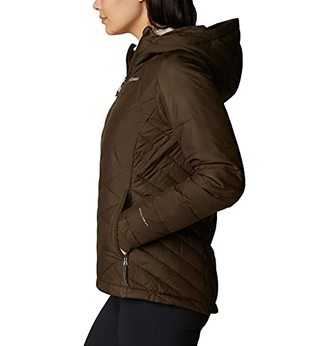 Image of Columbia Women's Omni-Heat Reflective Heavenly Hooded Hiking & Trekking Down Standard Length Jacket