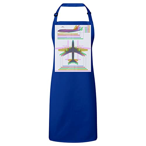 Tablier cuisine bleu de l'espace aérien pour voyager à chaque recette