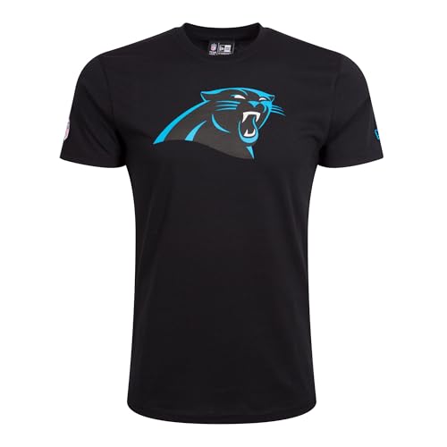 T-shirt New Era Carolina Panthers NFL pour homme en coton noir