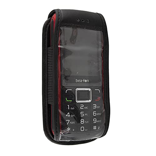 caseroxx Leather-Case with belt clip compatible with Bea-fon AL560 made from genuine leather - Image 2