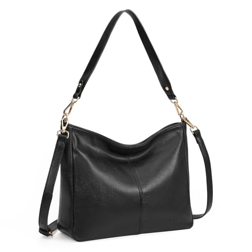 Image of GOIACII Hobo Bags for Women, Soft Leather Shoulder Crossbody Purse, Ladies Large Casual Tote Handbag Multi Pocket