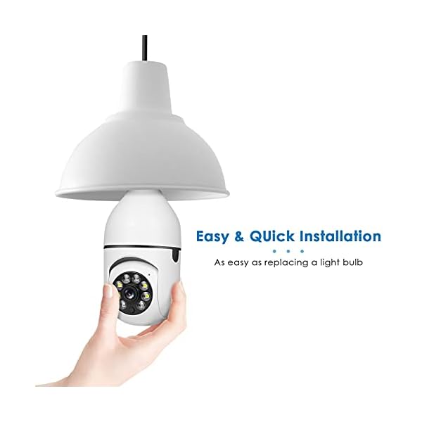 UPULTRA-Security-Camera-2packs-1080P-Wireless-WiFi-Outdoor-Home-IP-Camera-E27-360-Degree-PanoramicMotion-Detection-and-AlarmTwo-Way-AudioNight-Vision UPULTRA-Security-Camera-2packs-1080P-Wireless-WiFi-Outdoor-Home-IP-Camera-E27-360-Degree-PanoramicMotion-Detection-and-AlarmTwo-Way-AudioNight-Vision