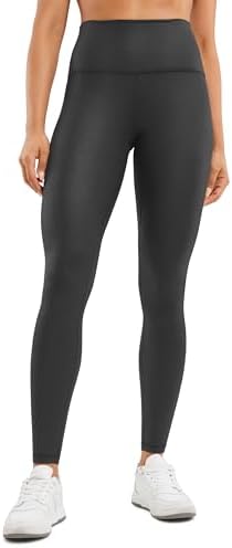 CRZ YOGA Matte Faux Leather Leggings 28" - Butterluxe High Waiste...