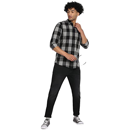 Image of Wrangler White Striped Regular Fit Shirt