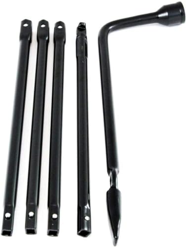 Image of Premium Spare Tire Lug Wrench Tool Replacement Kit Carbon Steel Compatible For 1998-2011 Ford Ranger 2001-2002 Ford Explorer 2001-2005 Ford Sport Trac