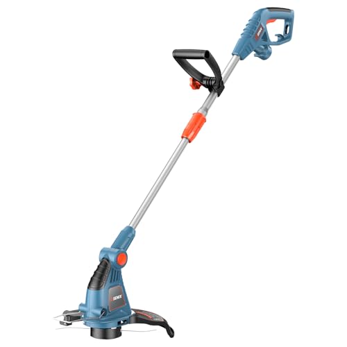 SENIX 13'' String Trimmer & Edger (2-in-1), 4-Amp Electric Weed Wacker Corded, Auto-Feed, Telescopic...