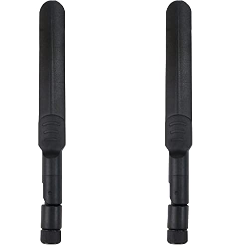 Fohevers 2-Pack WiFi Antenna 4G LTE & 4GHz WiFi Aerial SMA Male Adapter Rotatable 90° Connector 5DBi Omni-Directional Wifi Signal Antenna 16.2CM/6.37" for Wireless Router Bluetooth Monitoring Systems - Image 2