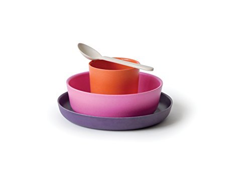 BIOBU by EKOBO BIOBU Ekobo [Bambino Kid Set en Caja de Regalo, Naranja/Rosa/Color Morado/Blanco