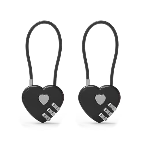 UP Security Cerradura combinada de, cerradura de combinación para seguridad de viaje, candado de cable pequeño para mochila, seguridad de viaje, equipaje, maleta, bolsa, antirrobo