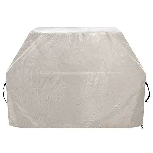 Beige Wand-Grillabdeckung, 165 cm, strapazierfähig, wasserabweisend, Raucherabdeckung für den Außenbereich