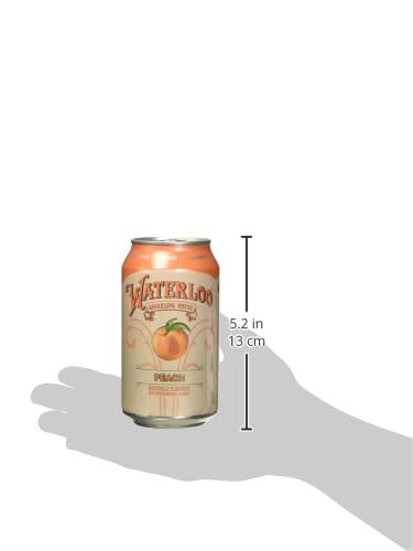Image of Waterloo Peach Flavored Sparkling Water, 12 Pack, No Added Sugar, 144 Fluid Ounces (Pack Of 2)