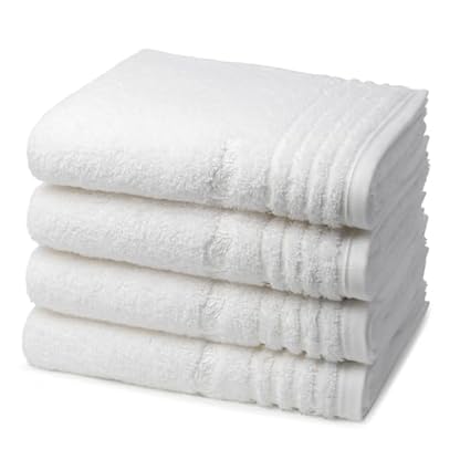 Vossen - Vienna Style Supersoft - 4 X Handtuch - Im Set - Baumwolle - extrem flauschig (50 X 100cm Weiß)