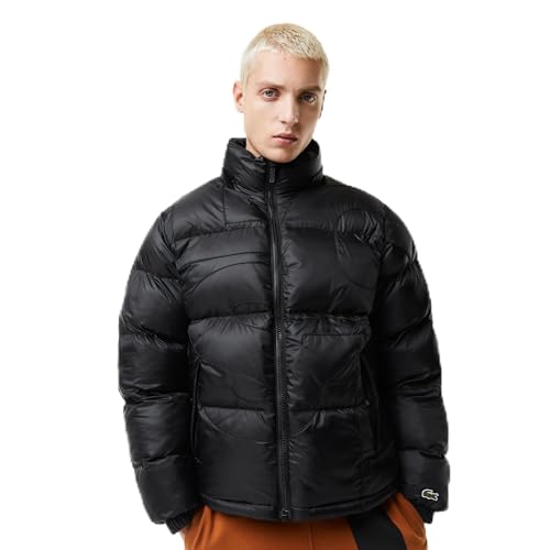 Lacoste Men's Oversized Branded Water-Repellent Short Puffed Jacket