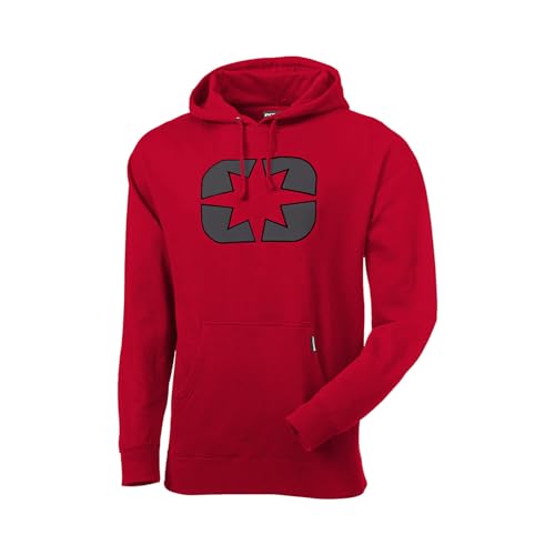 Polaris Men's Icon Hoodie Soft Comfortable Fit Warm Cotton Fabric Blend Red Large