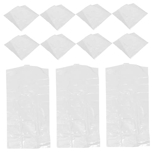 Healifty 30pcs Garment Bag Suit Cover Hanging Storage Bags Moth Clothes Closet Cover for Open Closet Dress Suit Coat Protectors