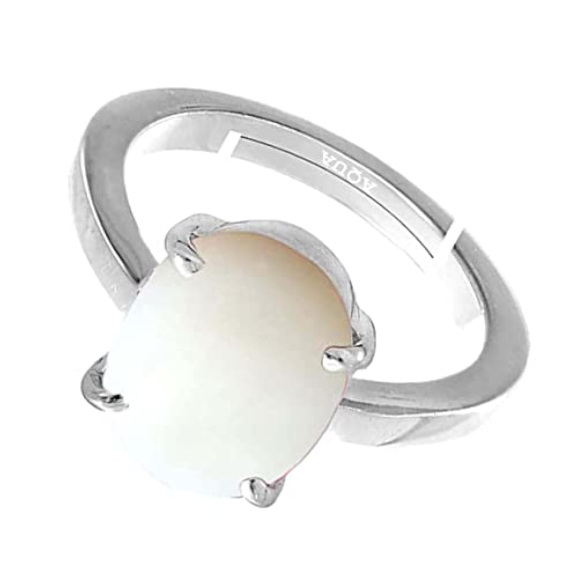 Women's Opal 925 Sterling Silver Adjustable Ring, Astrological Gemstone