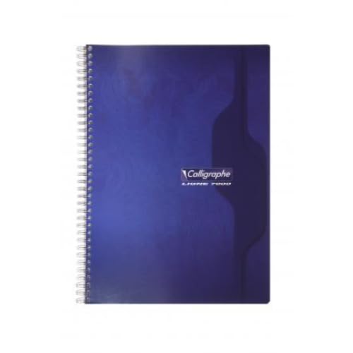Lot de 10 Cahier Ligne 7000 A4, 100p./50 feuilles 70 g/m² reliure intégrale, quadrillé 5x5