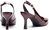 Tacones Kitten de Rilista para Mujer, Punta Cerrada, Sin Espalda, Zapatos de Vestir para Boda y Fiesta 8