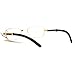 SA106 Art Nouveau Vintage Style Rectangular Metal Frame Eye Glasses Gold
