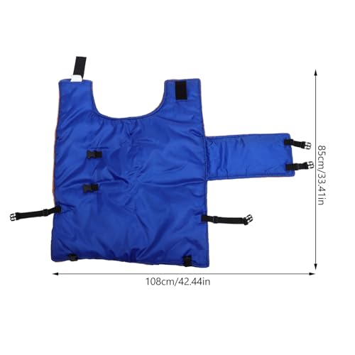 Chaleco de invierno para terneros Happyyami con forro de algodón de seda premium azul 3