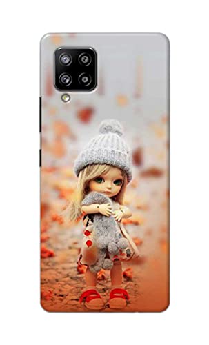 Image of PRINTFIDAA Doll Cute Girl Amazing Beauty Little Kid Child Playing Hard Back Cover for Samsung Galaxy M42 5G / Samsung Galaxy A42 5G Back Cover -(P6) KAT1001