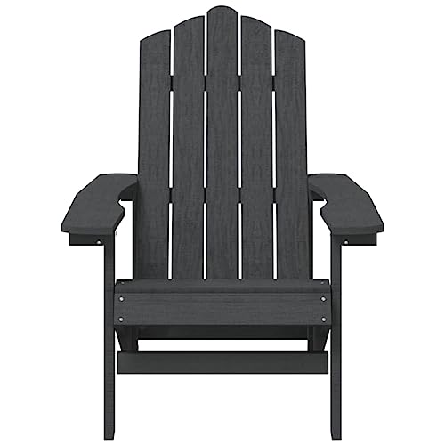 Fauteuil d'extérieur Adirondack en PEHD haute densité anthracite
