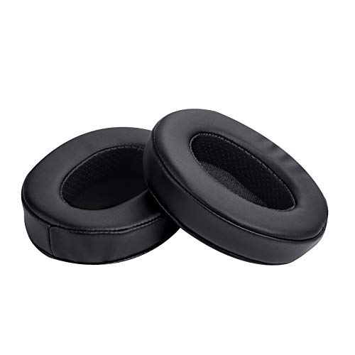 Yizhet 1 Par Almohadillas de Repuesto para Pilips HM5 Cojín para Auriculares Almohadillas de Espuma de Cuero Proteico Esponja de Cuero Cojines para Auriculares Pilips SHP9500 HM5