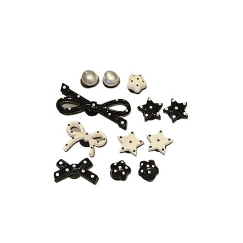 Noeud étoile perle décoration chaussures argent noir pour briller lors de vos sorties urbaines