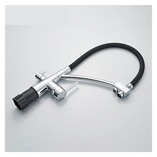 Robinet de cuisine à double bec pour éliminer le goût du chlore