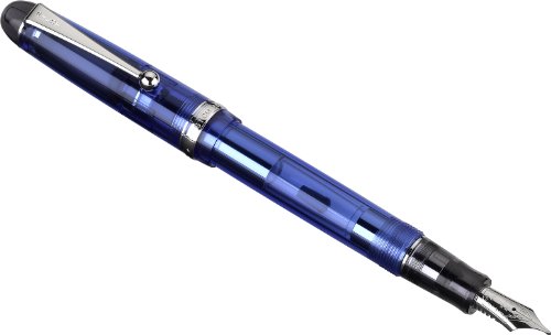Pilot Custom 74 Fountain Pen, Blue Barrel, Broad Nib (60697) #TOP2