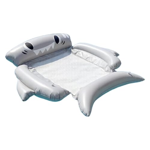 Pool Lounger Float - 120cm Animal Floating Bed, Inflatable Floating Rafts | Foldable Cute Shark Bear Animal PVC Material 480g Wa
