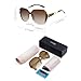 LECKIRUT Oversized Sunglasses for Women Polarized UV Protection Classic Fashion Ladies Shades Gradient Brown