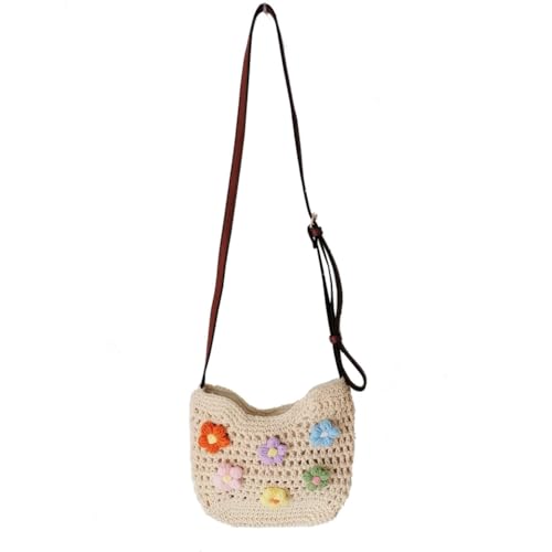 Bolso pequeño de hombro floral vintage de playa miniatura 1